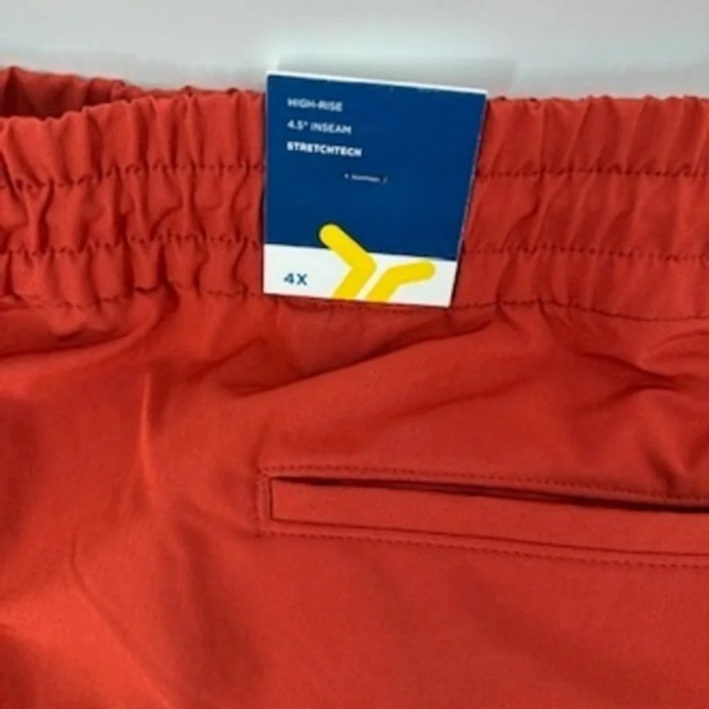 2 Old Navy Mens 4X StretchTech‎ High Rise Go-H2O 4-Way Stretch Shorts Brown Red
